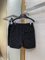 LV full print flocked shorts - 图片 7