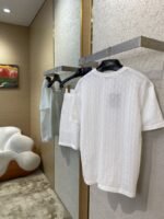 LV logo jacquard short sleeve - 图片 4