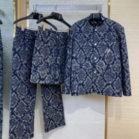 LV Snake Print Suit Shorts