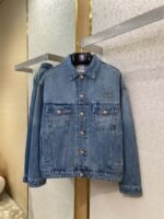 Miu Miu Patch Embroidered Denim Jacket Jacket - 图片 5
