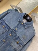 Miu Miu Patch Embroidered Denim Jacket Jacket - 图片 6