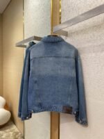 Miu Miu Patch Embroidered Denim Jacket Jacket - 图片 7