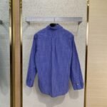 Miu Miu Logo Check Long Sleeve Shirt - 图片 2