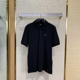 Fendi FF Gold Logo Polo Shirt
