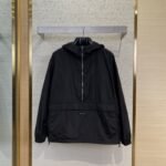 Prada Hooded Nylon Jacket Coat
