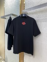 Balenciaga Tape Seal Print Short Sleeve T-Shirt Black - 图片 5