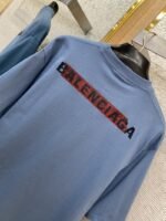 Balenciaga Tape Seal Print Short Sleeve T-Shirt Blue - 图片 8