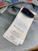 LV Colourful Checkerboard Print Denim Jacket - 图片 9