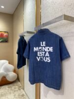 LV Earth Printed Denim Short Sleeve - 图片 4