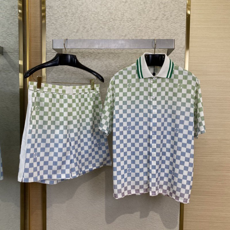 wsxc1744424216524_0-1.jpg LV Gradient Checkerboard Shorts - 图片 1