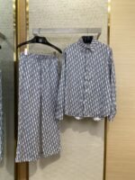 Dior Printed Silk Long Sleeve Shirt