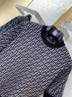 Fendi Full Print FF Knit Short Sleeve Black - 图片 6