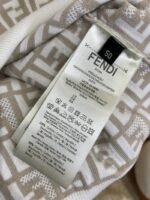 Fendi Full Print FF Knit Short Sleeve White - 图片 9