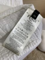 Fendi FF Jacquard Knit Short Sleeve T-Shirt Navy - 图片 9