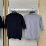 Fendi Embossed Logo Polo Neck Short Sleeve Grey - 图片 2