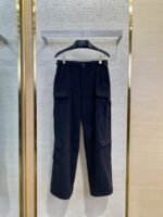 Balenciaga Logo Embroidered Work Trousers