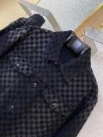 LV tessellated washed flocked denim outerwear - 图片 6
