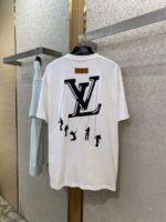 LV Printed Round Neck Short Sleeve T-Shirt - 图片 7
