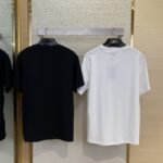 LV Neon Print Round Neck Short Sleeve Black - 图片 2