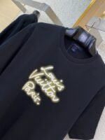 LV Neon Print Round Neck Short Sleeve Black - 图片 6