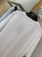 LV Logo Print Crew Neck Short Sleeve T-Shirt Black - 图片 8