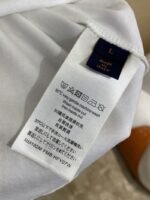 LV Logo Print Crew Neck Short Sleeve T-Shirt Black - 图片 9