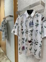Dior Floral Lapel Short Sleeve Shirt - 图片 6