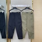 Dior Metallic Button Work Trousers Black - 图片 2