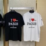 Balenciaga Love Print Short Sleeve T-Shirt White