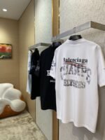 Balenciaga Love Print Short Sleeve T-Shirt White - 图片 4