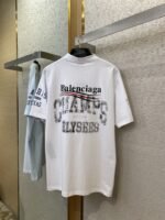Balenciaga Love Print Short Sleeve T-Shirt White - 图片 7