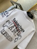 Balenciaga Love Print Short Sleeve T-Shirt White - 图片 8
