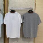 Gucci Red and Green Woven Neckline Crew Neck Short Sleeve T-Shirt Grey - 图片 2
