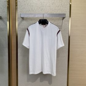 Gucci Ribbon Embroidery Short Sleeve T-Shirt