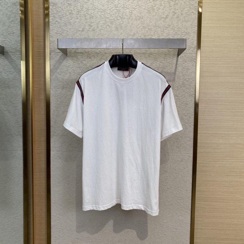 wsxc1745548847609_0.jpg Gucci Ribbon Embroidery Short Sleeve T-Shirt - 图片 1