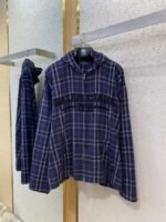 Balenciaga Plaid Zip Hooded Jacket - 图片 5