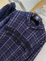 Balenciaga Plaid Zip Hooded Jacket - 图片 6
