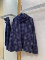 Balenciaga Plaid Zip Hooded Jacket - 图片 7