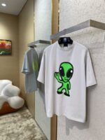 Balenciaga Alien Fluorescent Short Sleeve T-Shirt - 图片 3