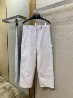 Prada Triangle Leather Label Denim Trousers 1 - 图片 5