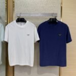 Prada Triangle Label Towel Short Sleeve T-Shirt White