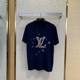 LV Sailboat Logo Embroidered Short Sleeve T-Shirt