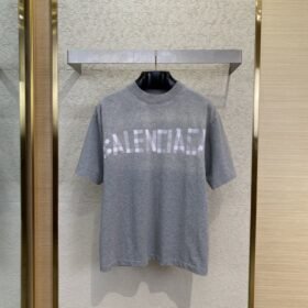 Balenciaga Mylar Tape Print Short Sleeve T-Shirt