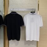 Dior Bee Logo Embroidered Polo Shirt Black - 图片 2