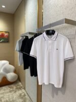 Dior Bee Logo Embroidered Polo Shirt Black - 图片 3