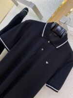 Dior Bee Logo Embroidered Polo Shirt Black - 图片 6