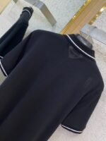 Dior Bee Logo Embroidered Polo Shirt Black - 图片 8