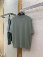 LV Appliqu??d Sleeve Knit Short Sleeve T-Shirt - 图片 7
