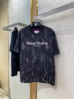 Maison Margiela Clashing Burnout Print Reversible Short Sleeve T-Shirt Black - 图片 5