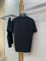 Gucci Green Rose 3D Embroidery Short Sleeve Black - 图片 7